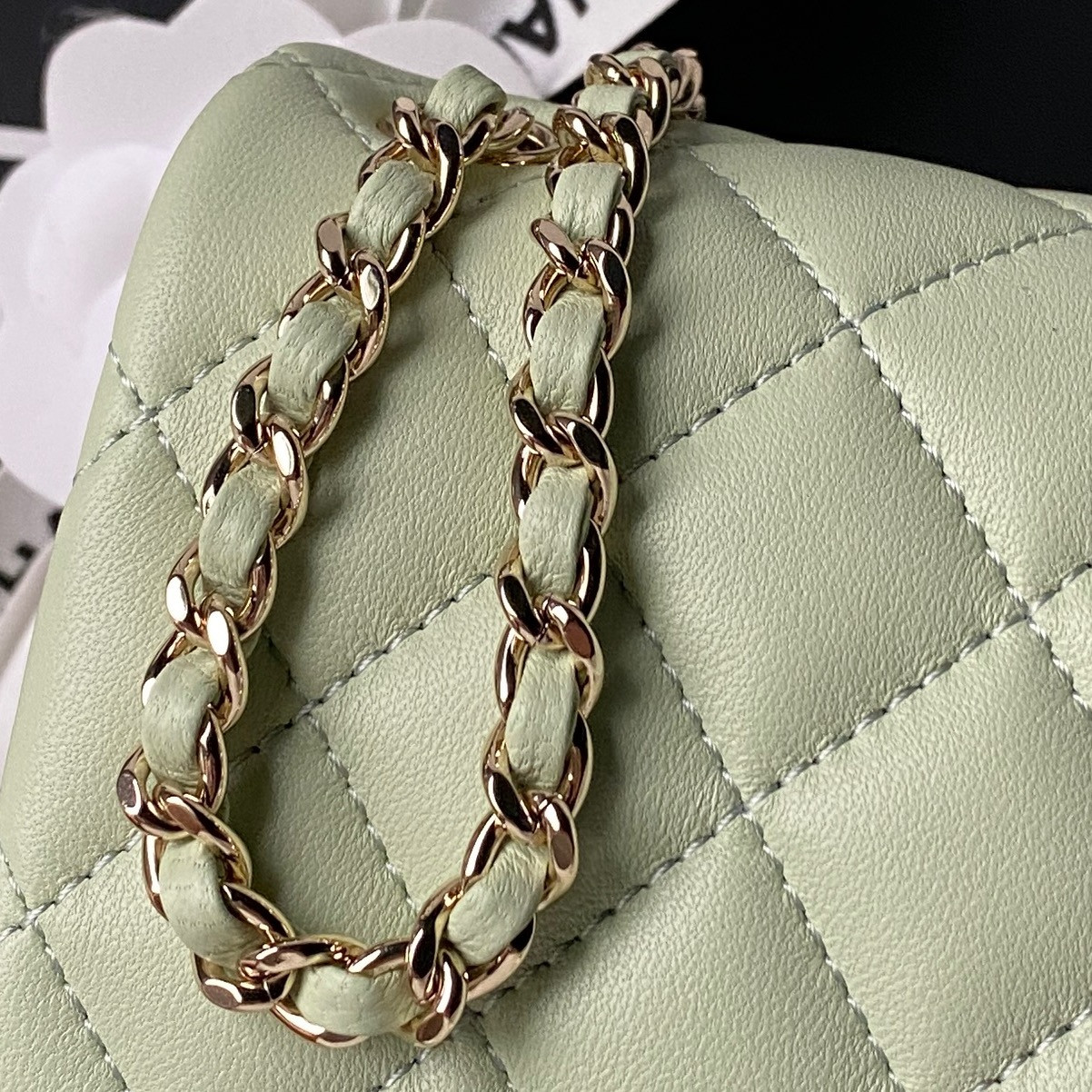Chanel Classic Flap Handbag CF AS5758 18x13x7cm