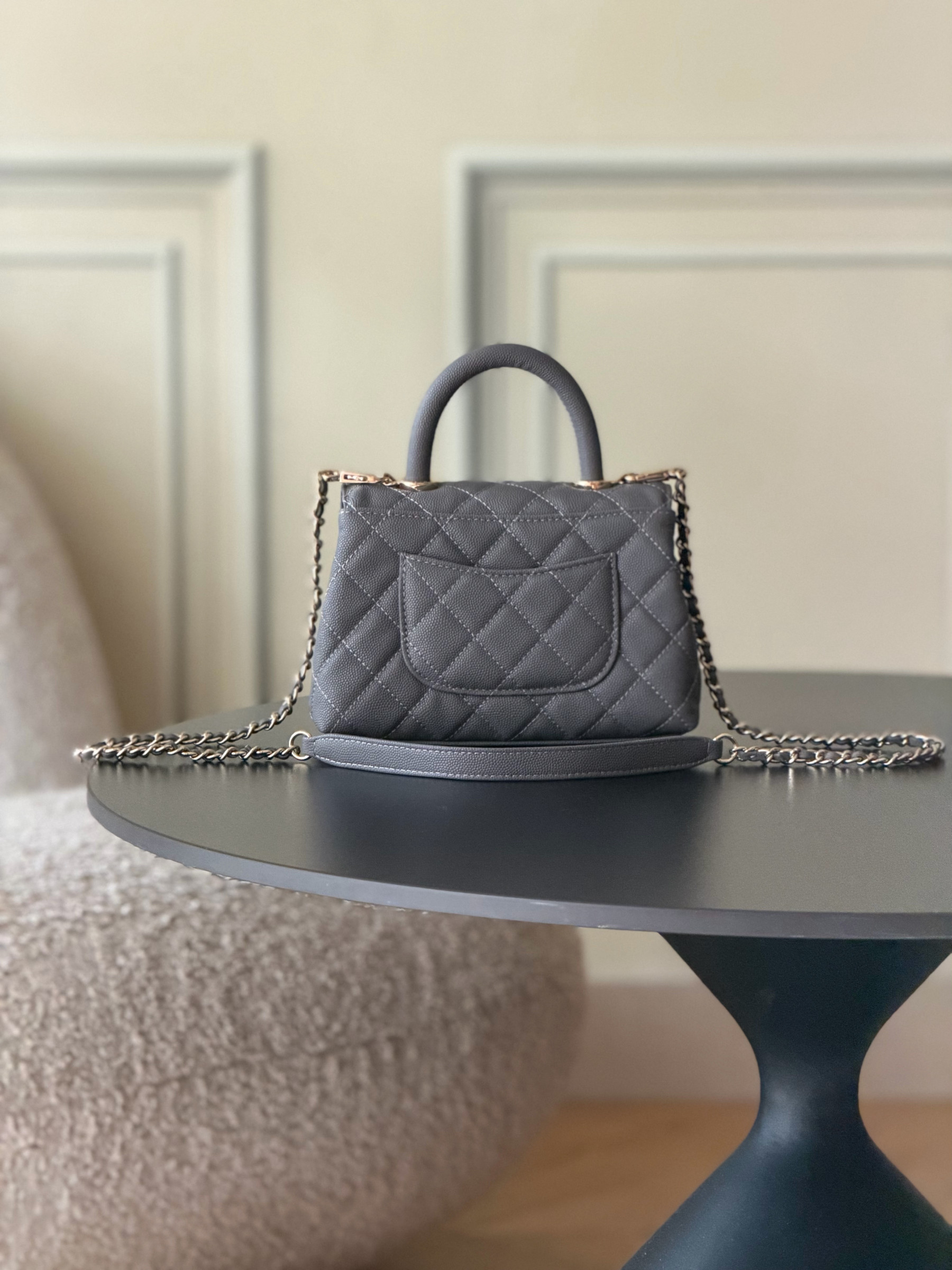 CHANEL mini coco handle 13x19x9cm