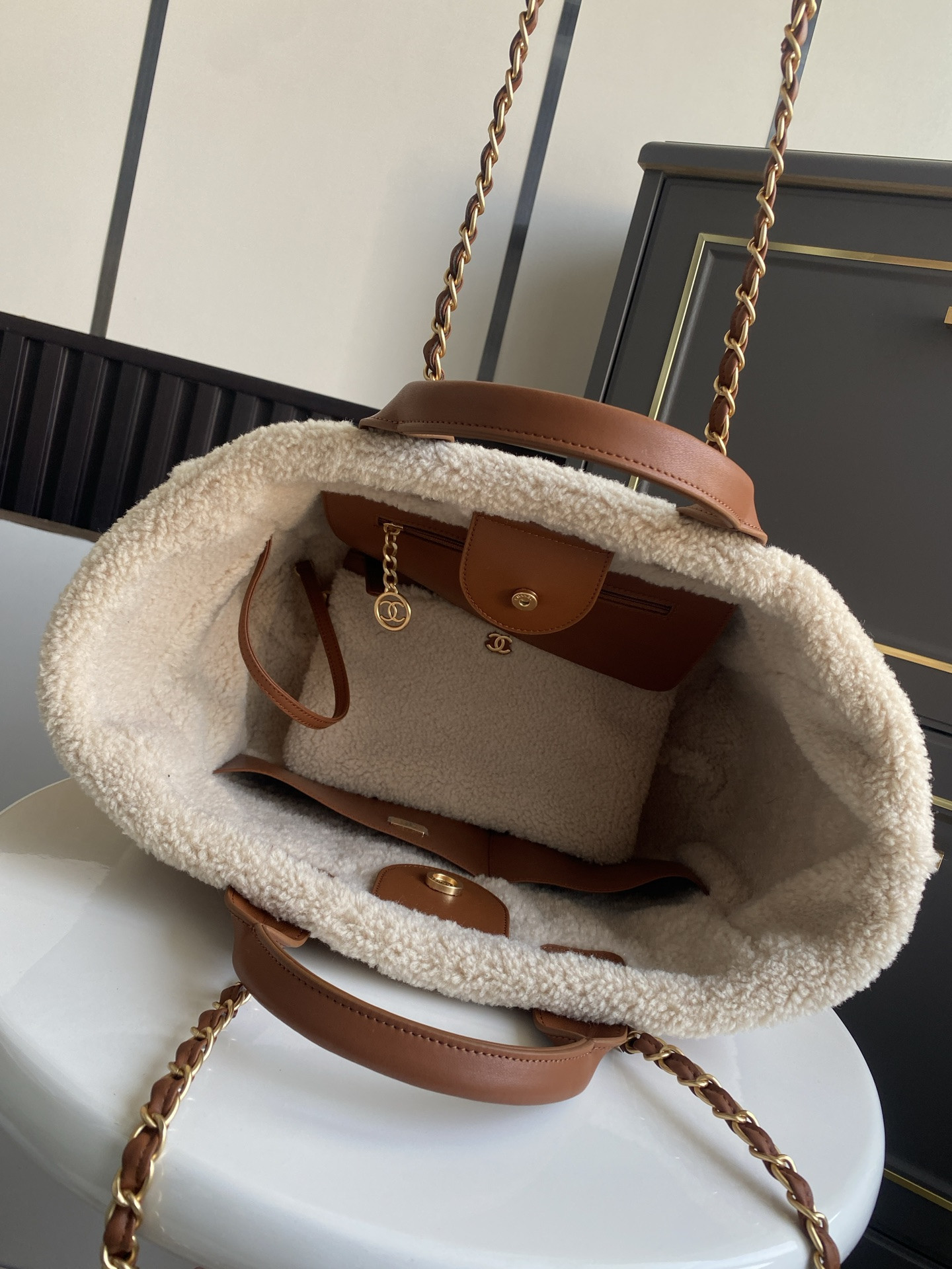 Chanel Deauville Tote Shopping Bag 33cm