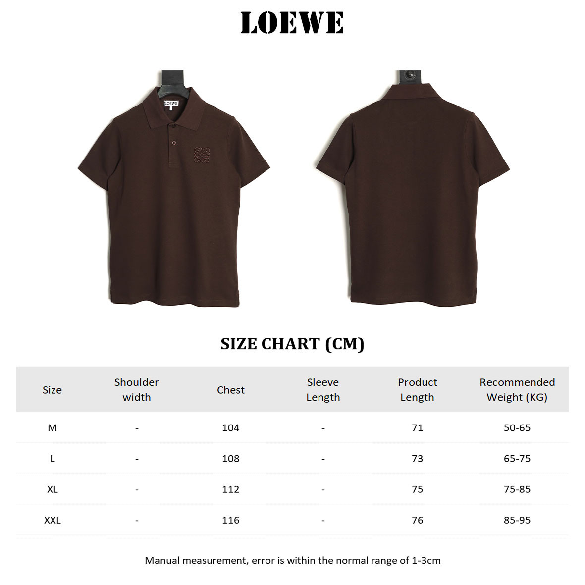L0ew* short-sleeved polo shirt