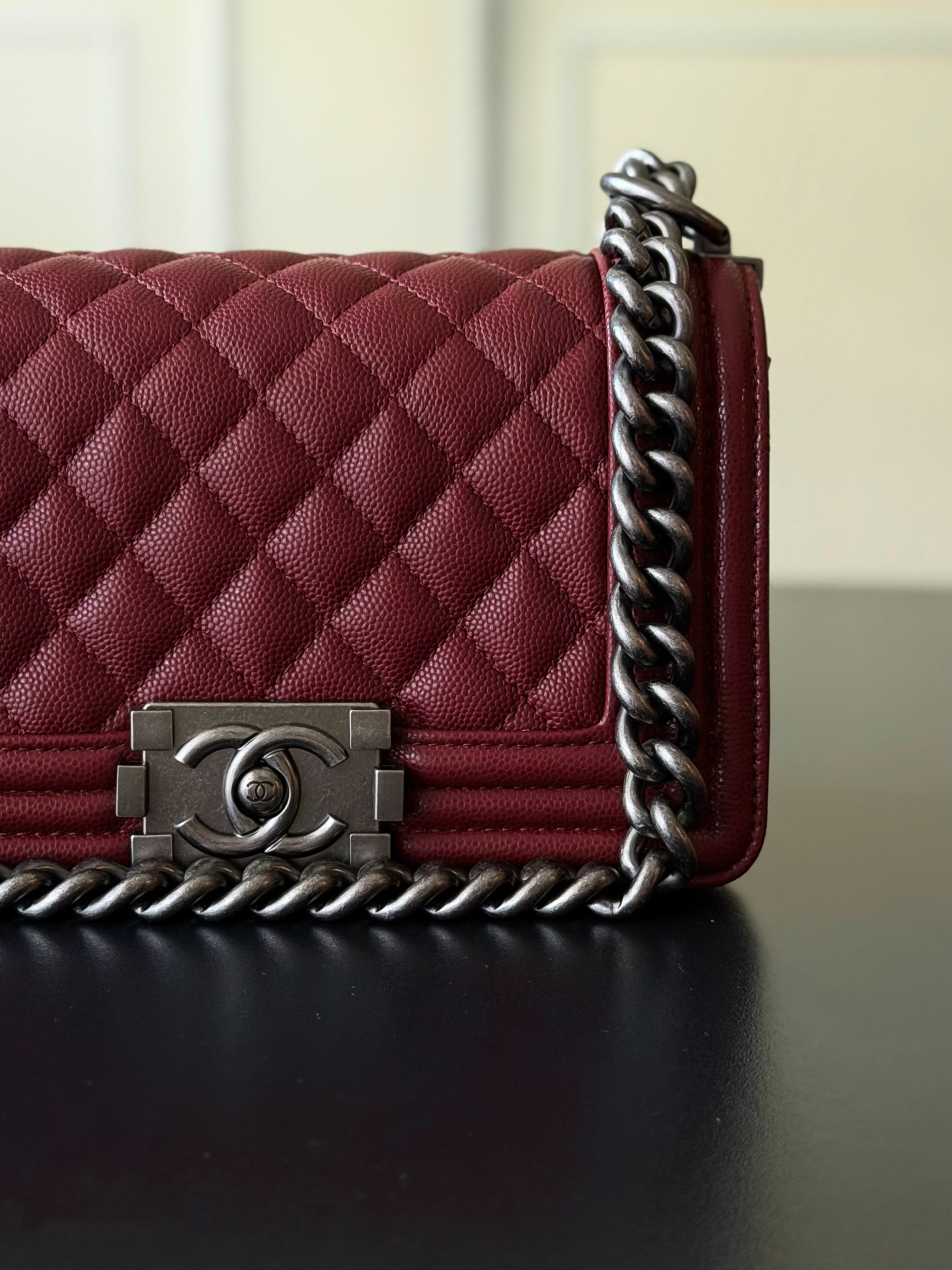 Chanel Boy Handbag 12x20x7cm