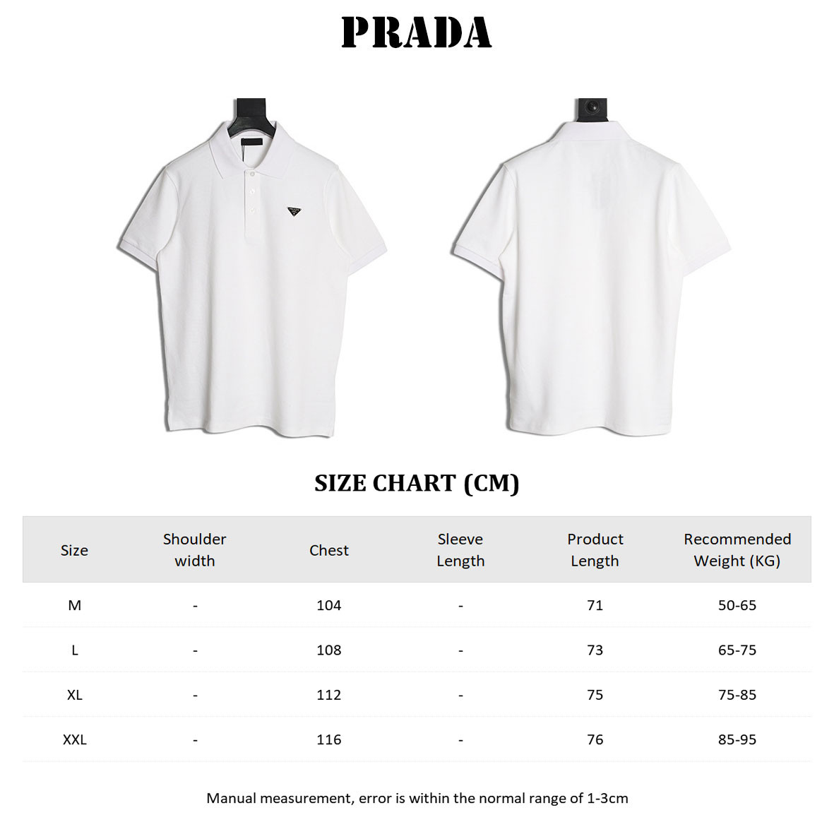 Pra*a 26ss short-sleeved polo shirt