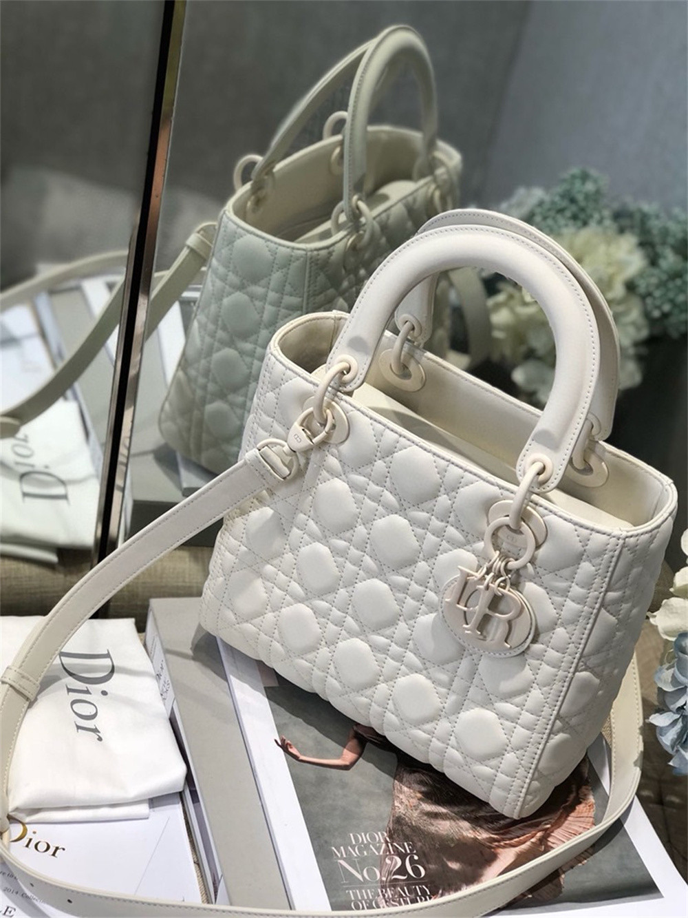 Medium Lady D10r Bag  9.5 x 8 x 4.5 inches