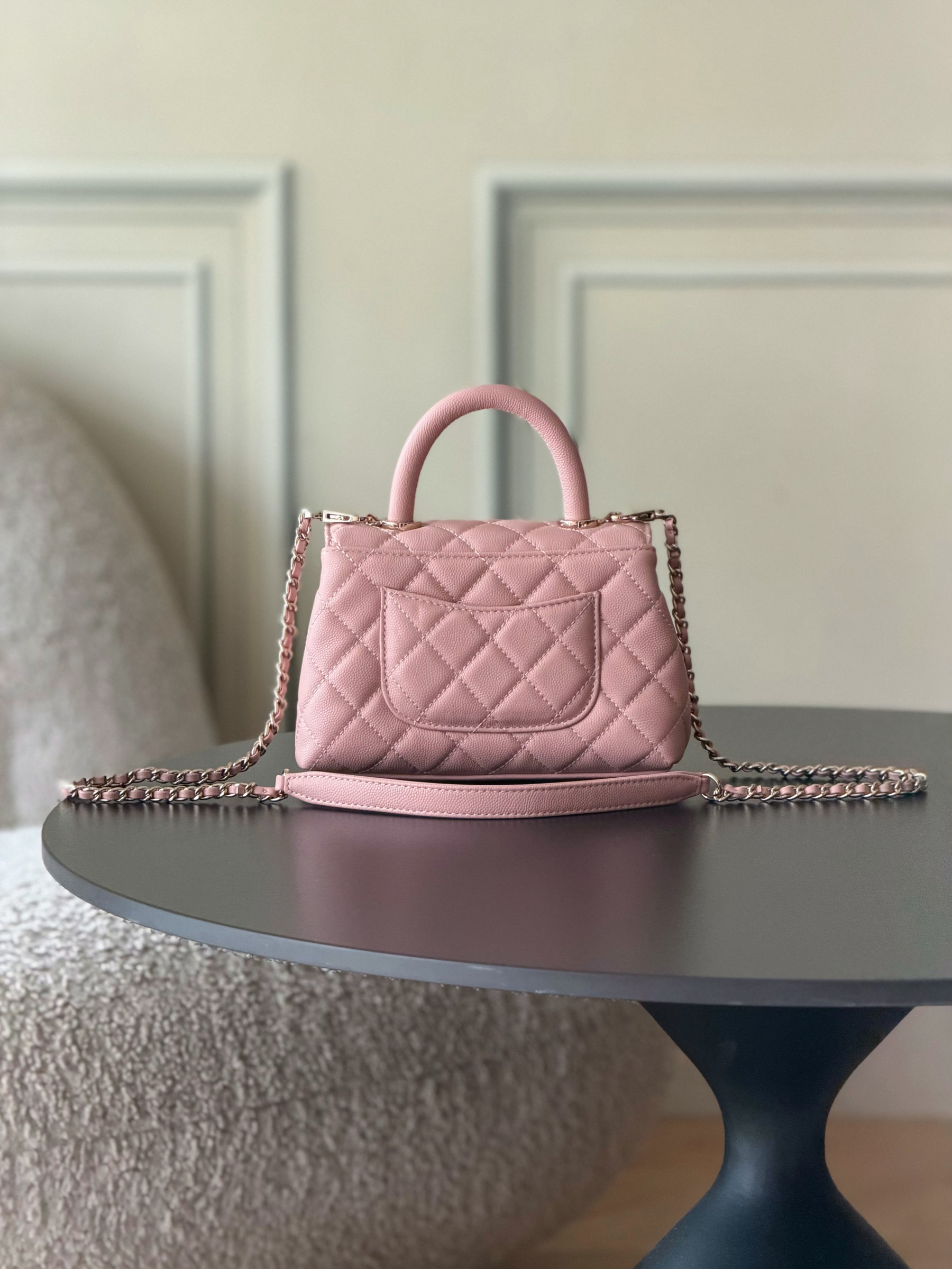 CHANEL mini coco handle 13x19x9cm