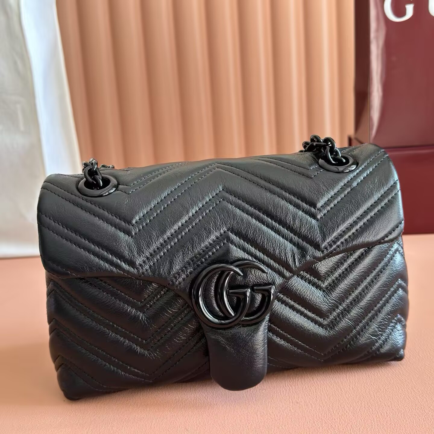 Gvc*1 gg marmont small shoulder bag 23x17x9cm