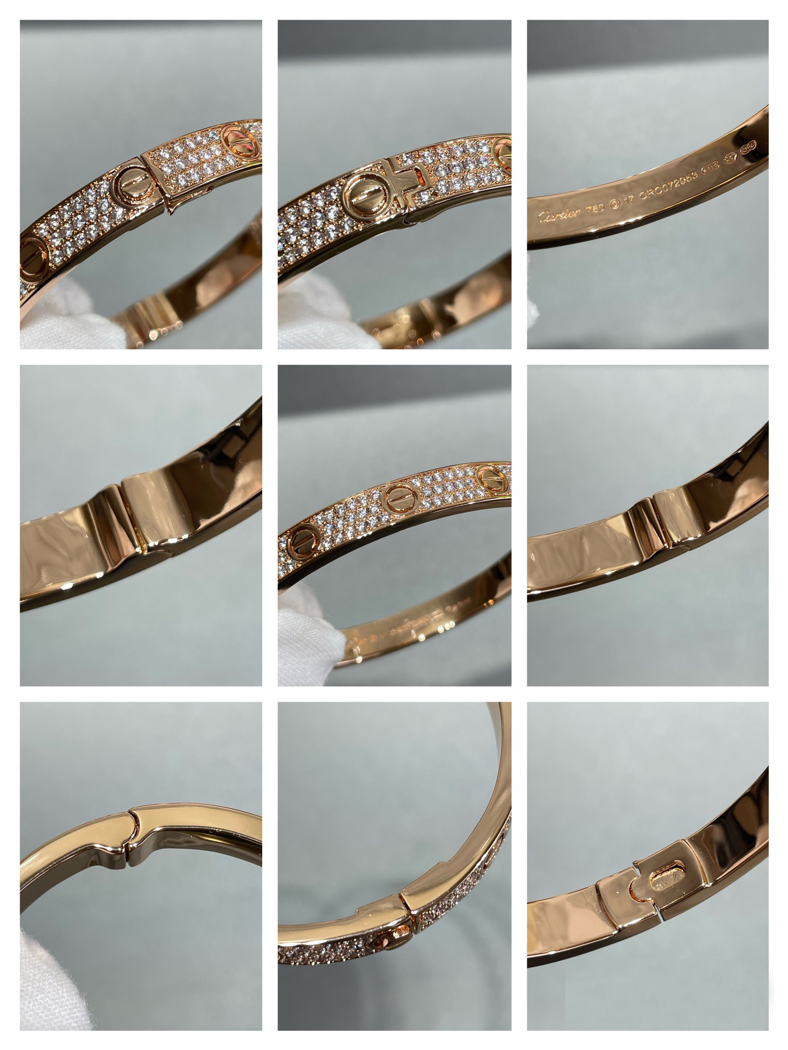 Ca*t1er Wide D1am0nd star Bracelet