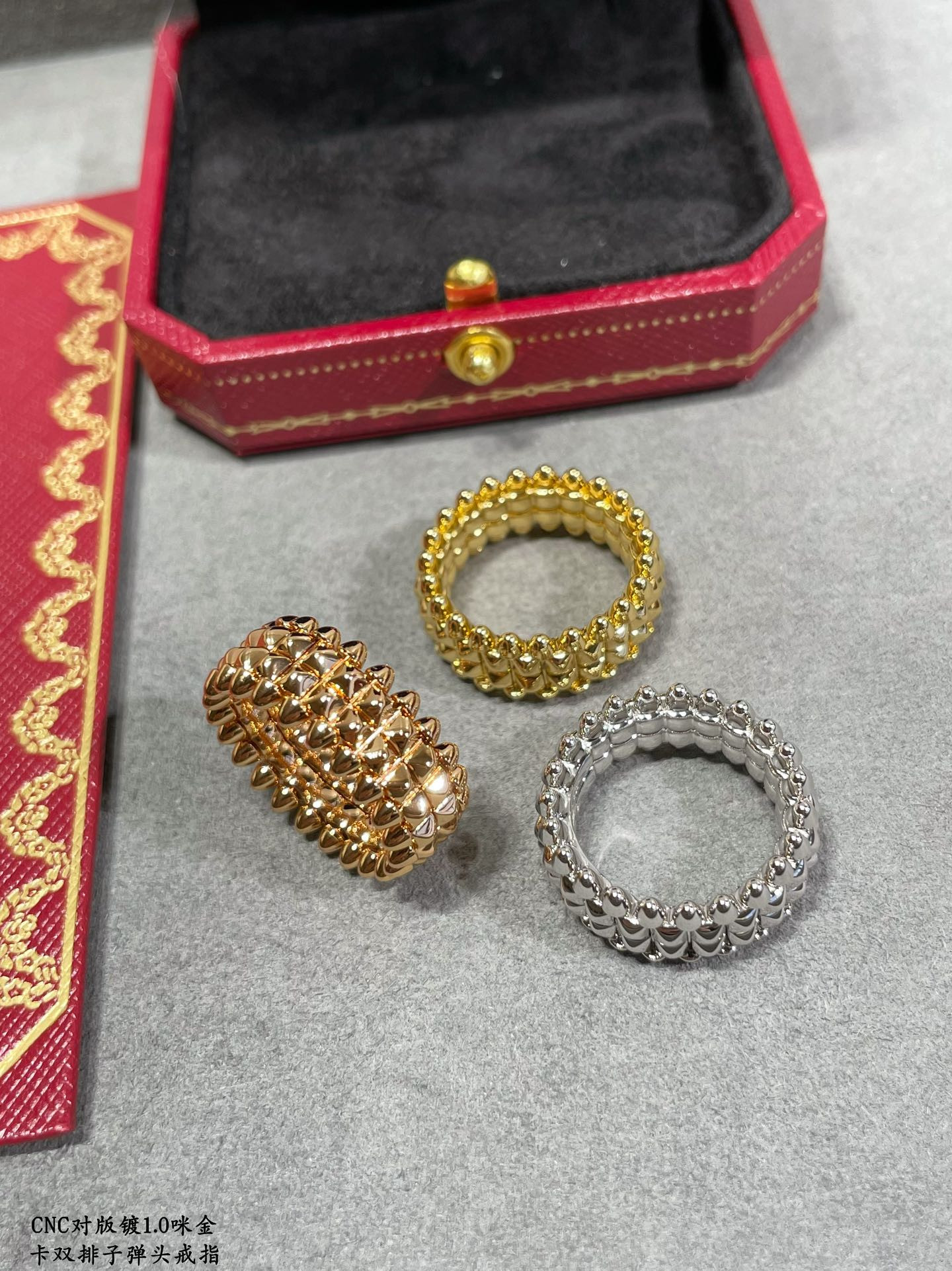 Ca*t1er Double-row bullet head Ring