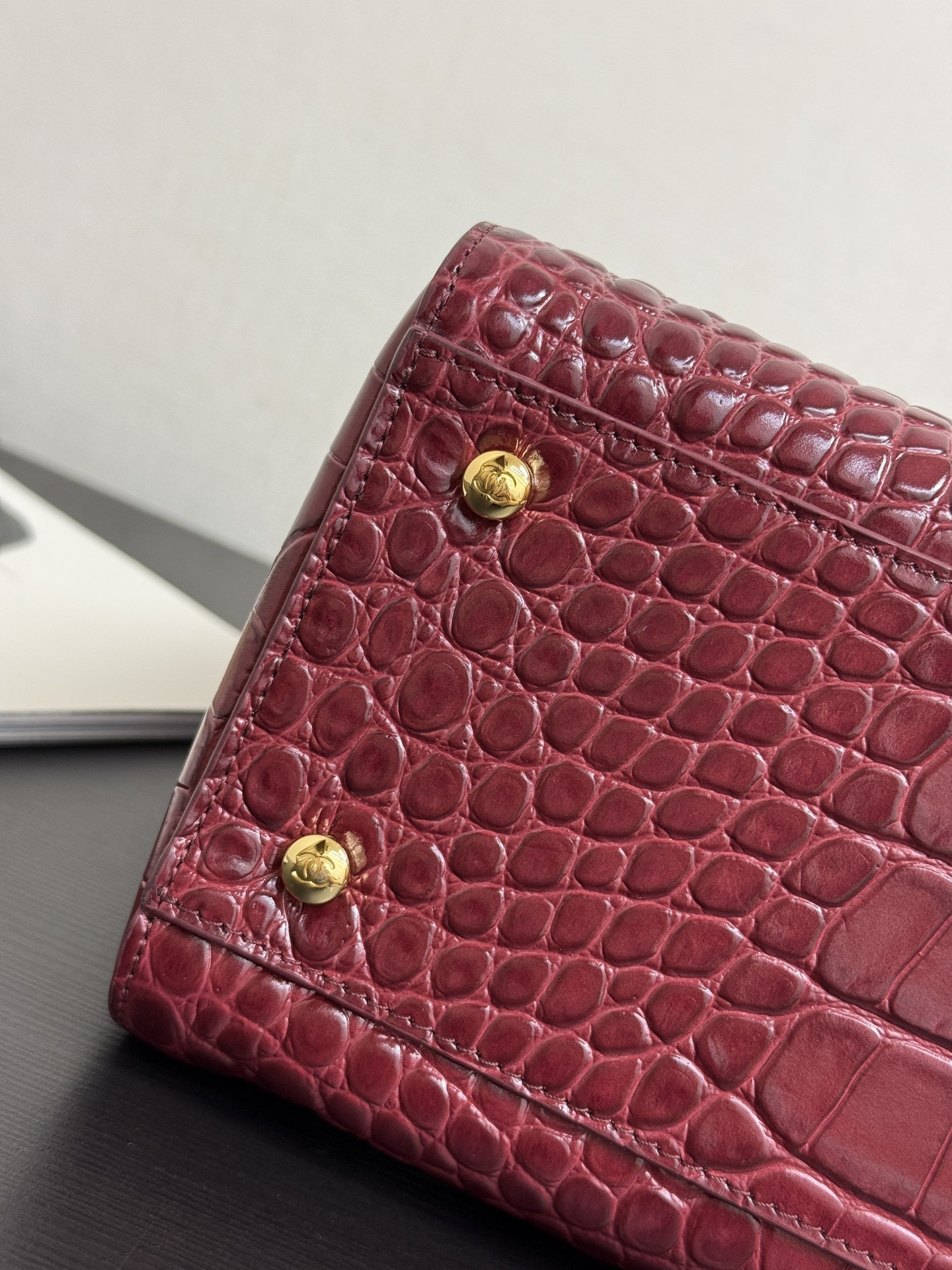 Chanel Tote Crocodile-embossed Bag 35x21x12cm