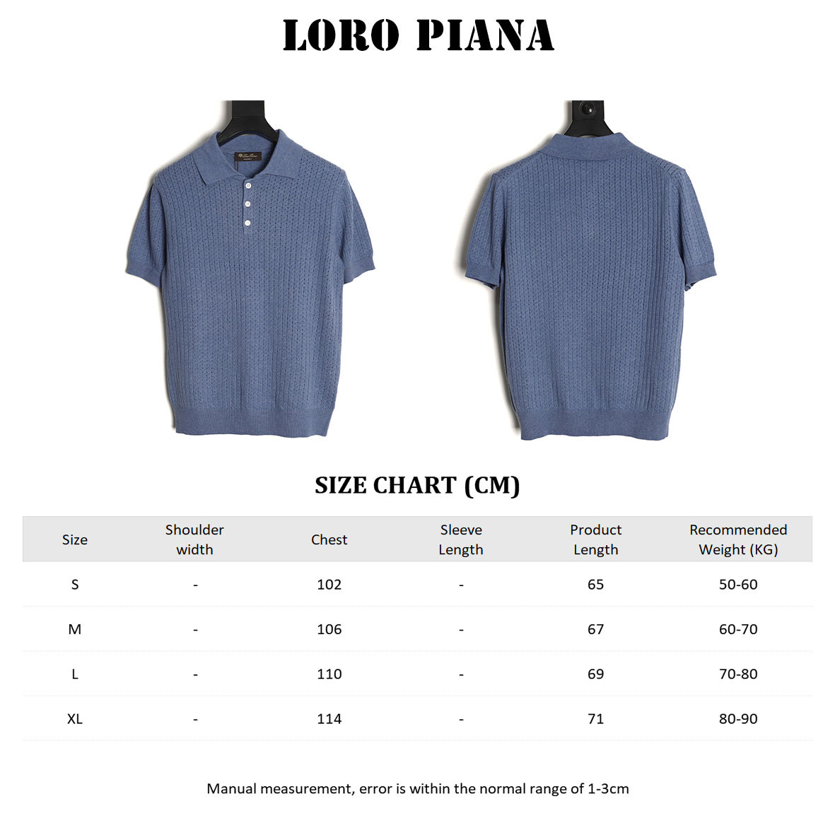 L0r0 P1ana short-sleeved polo shirt