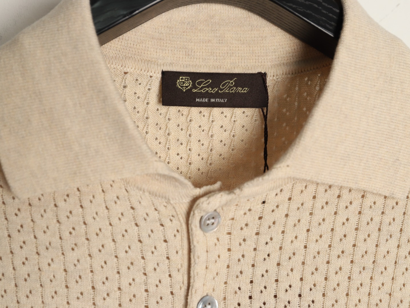 L0r0 P1ana short-sleeved polo shirt