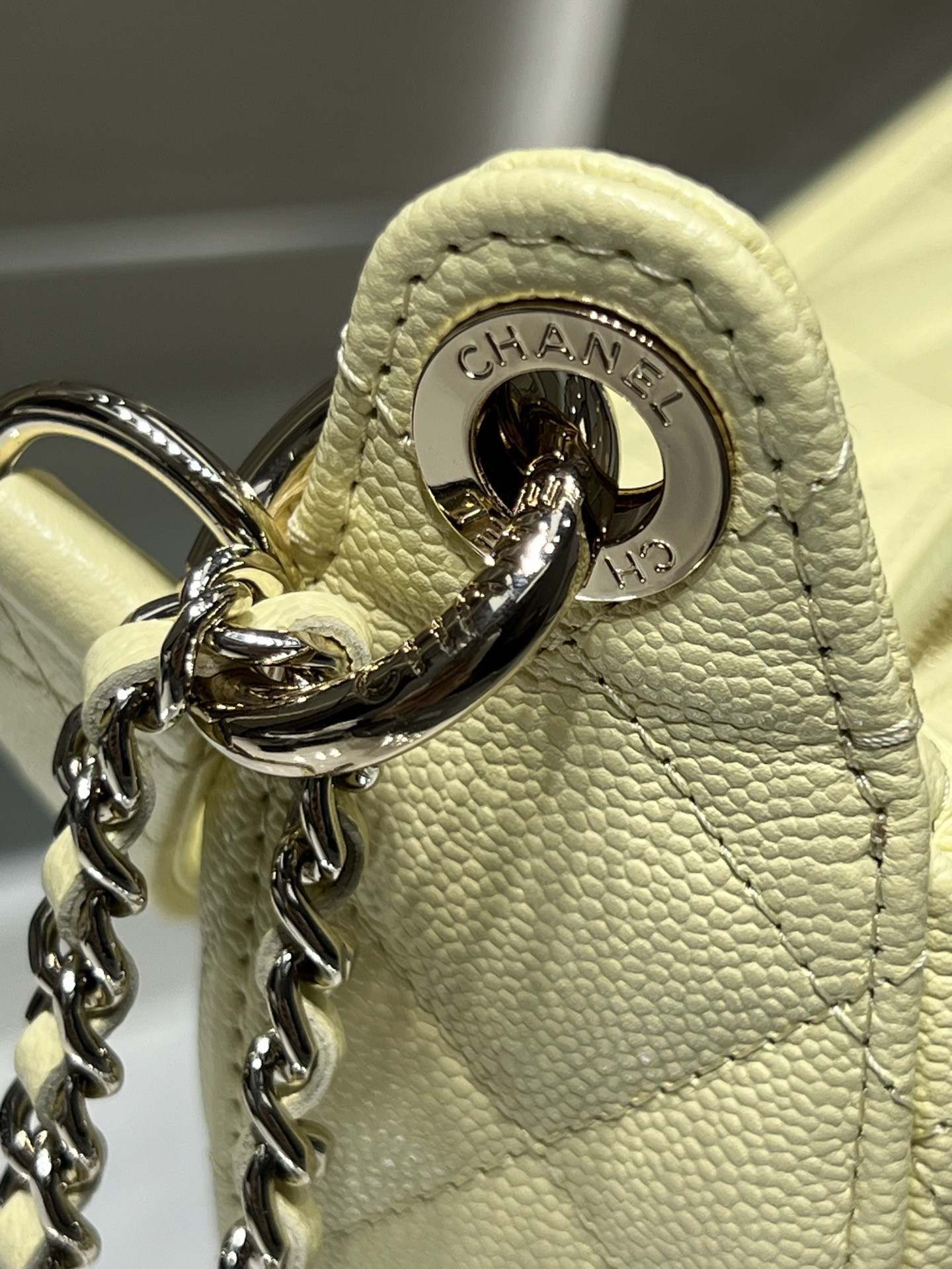 Chanel Clutch with chain Light Gold Hardware AP5094 15x22x6cm