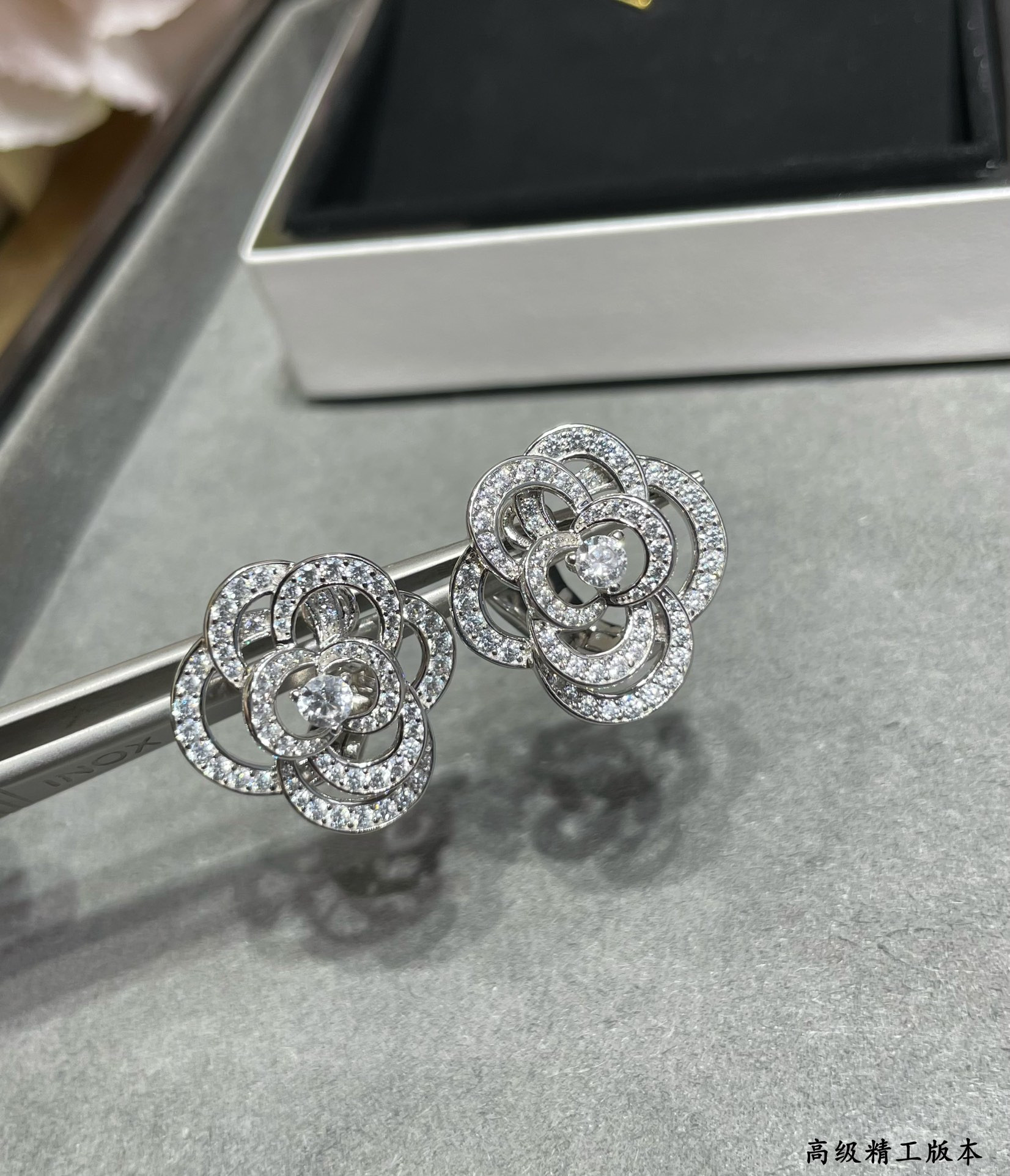 Ch**el Camellia Earrings