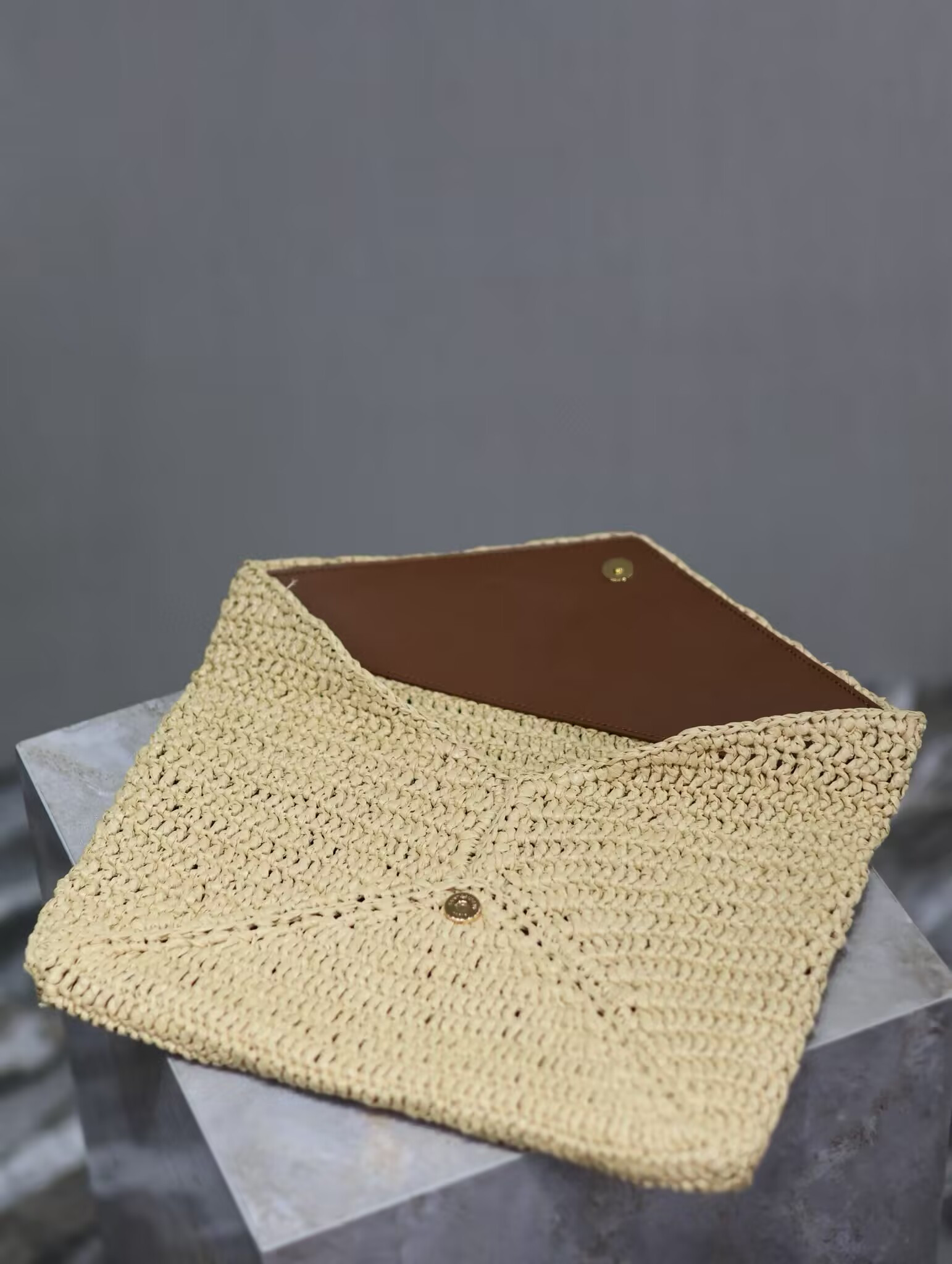 YSL CASSANDRE Large Envelope Pouch in Rope 29.5x18x4.5cm