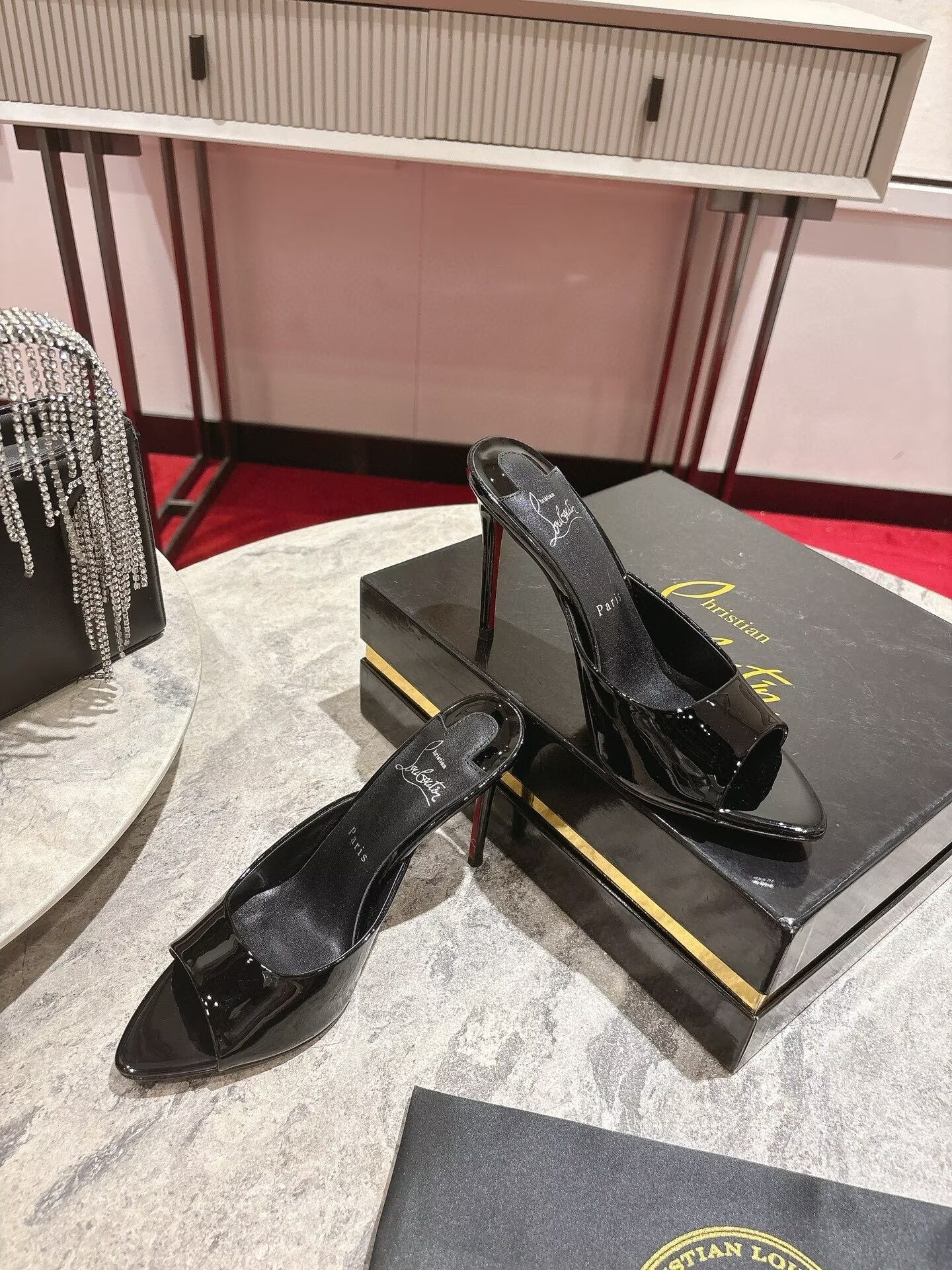 ua Chr1st1an louboutin miss z mule 10cm heel