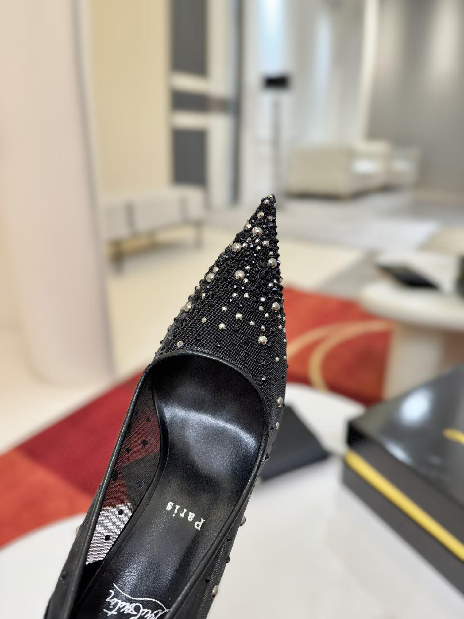 ua Chr1st1an louboutin miss z mesh pumps 8.5cm heel