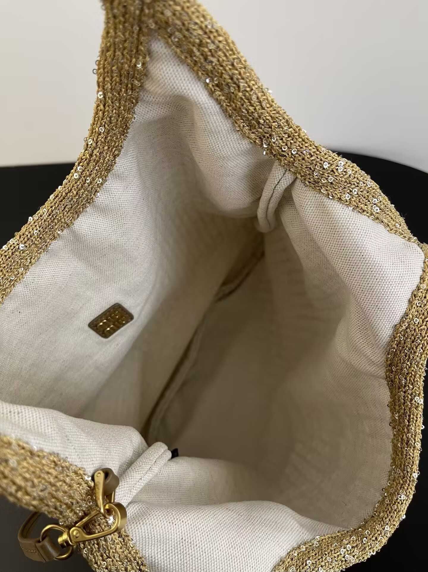 Miu Miu IVY Sequin Mesh Bag 40x35cm
