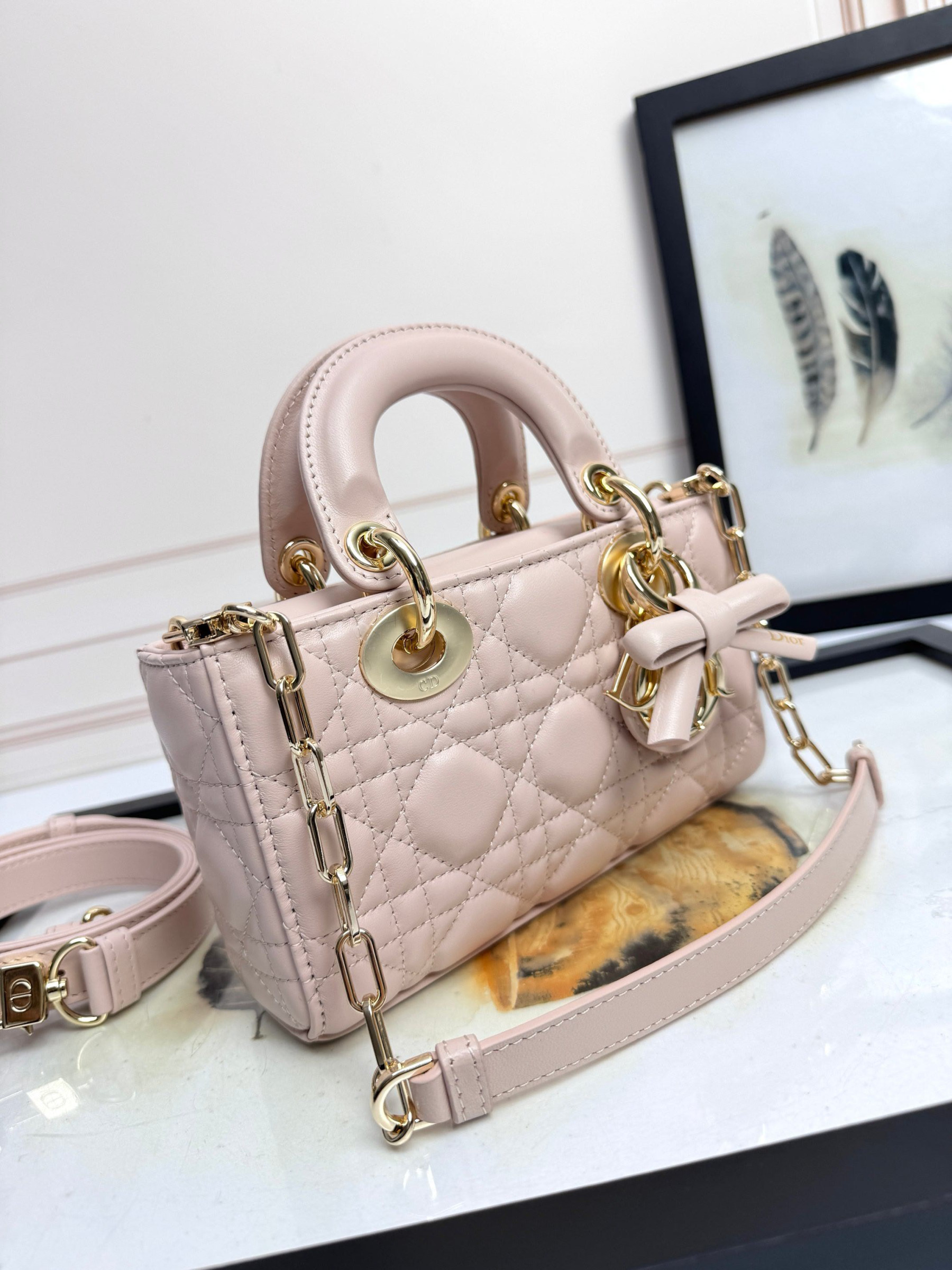 Dior Mini Lady D-Joy Bag 19x10.5x5.5cm