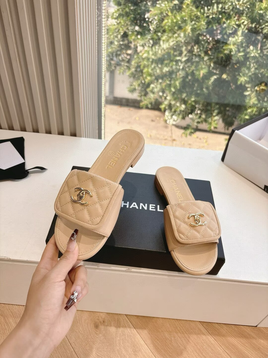 UA Chanel Slippers
