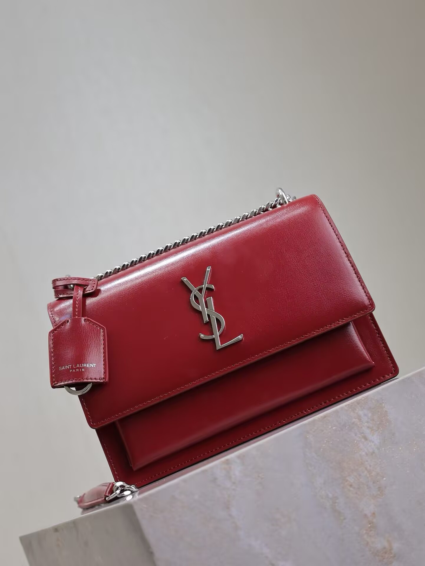 Y51 SUNSET MEDIUM IN SMOOTH LEATHER 20x16 x6.4cm