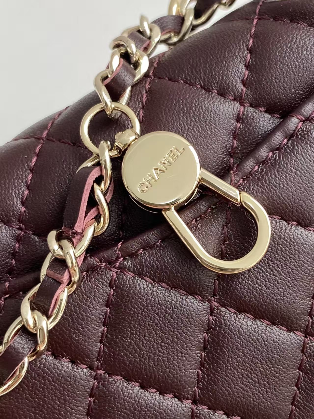Ch**el classic mini bag with hook 8x12.5x5cm