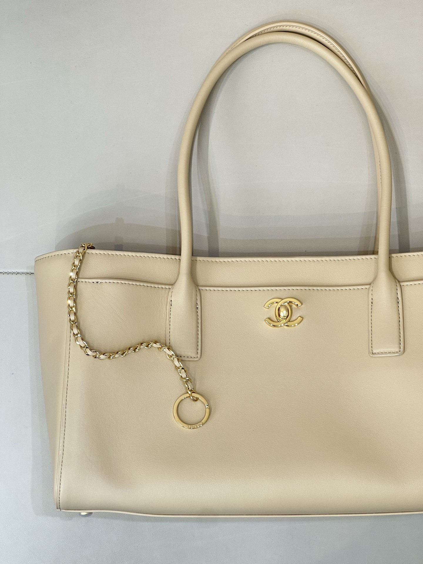 Chanel Tote Apricot Bag 35x20x13cm