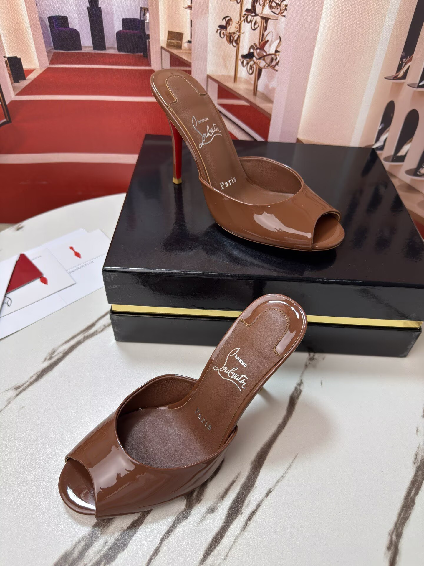 ua Chr1st1an louboutin me dolly mules 10cm heel