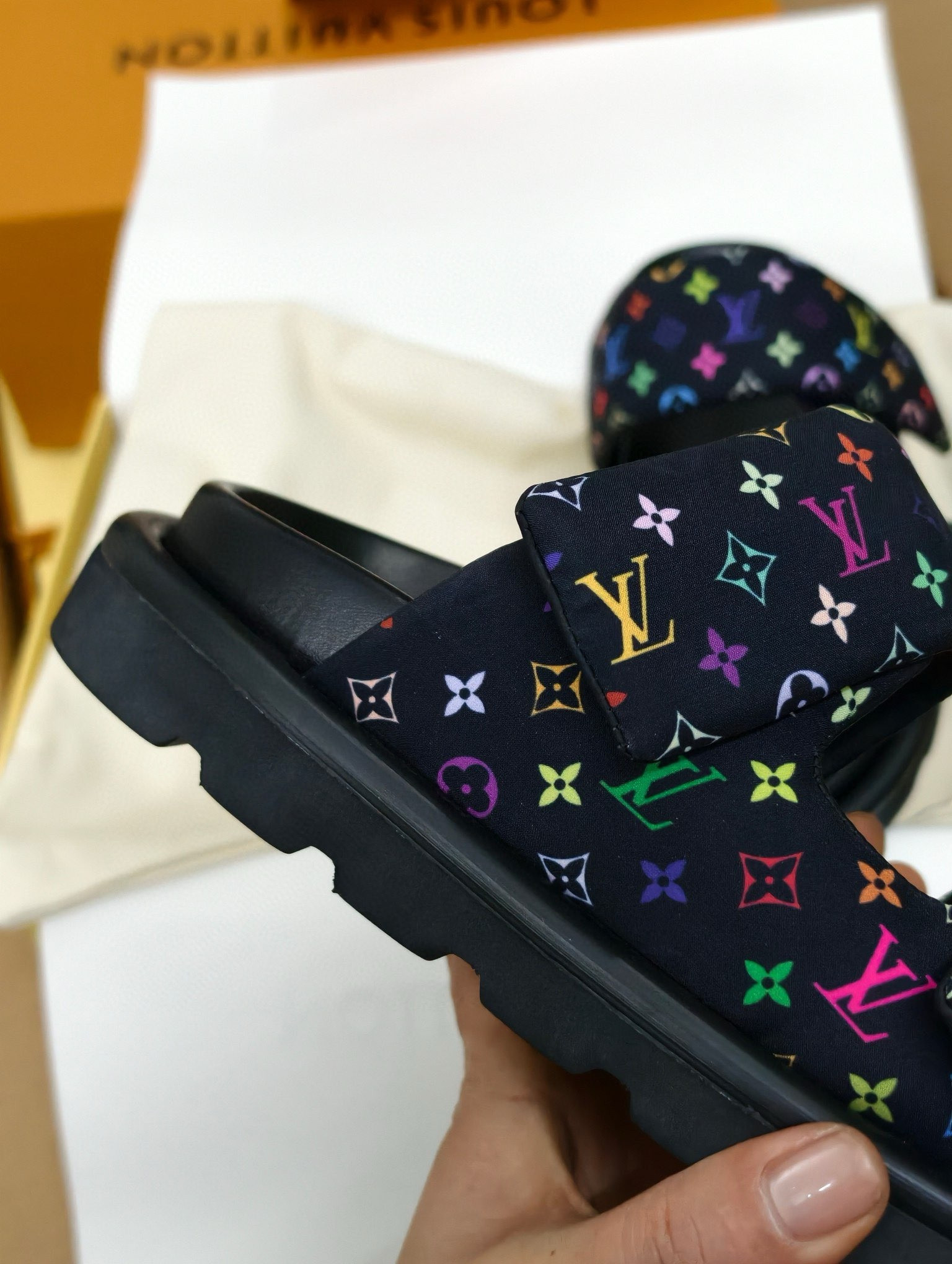 UA LV Pool Pillow Mules