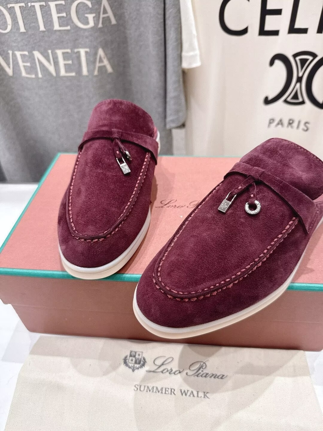 ua L0r0 P1ana babouche charms walk loafers