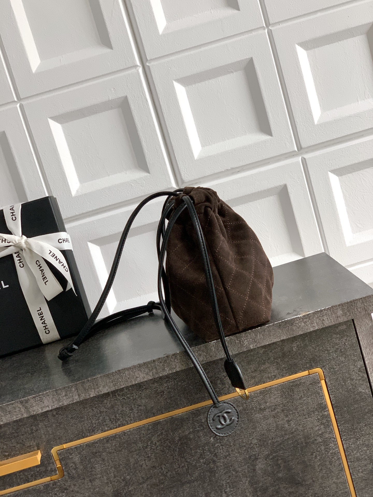 Chanel Clutch with Leather Strap AP5227 17x22x8cm