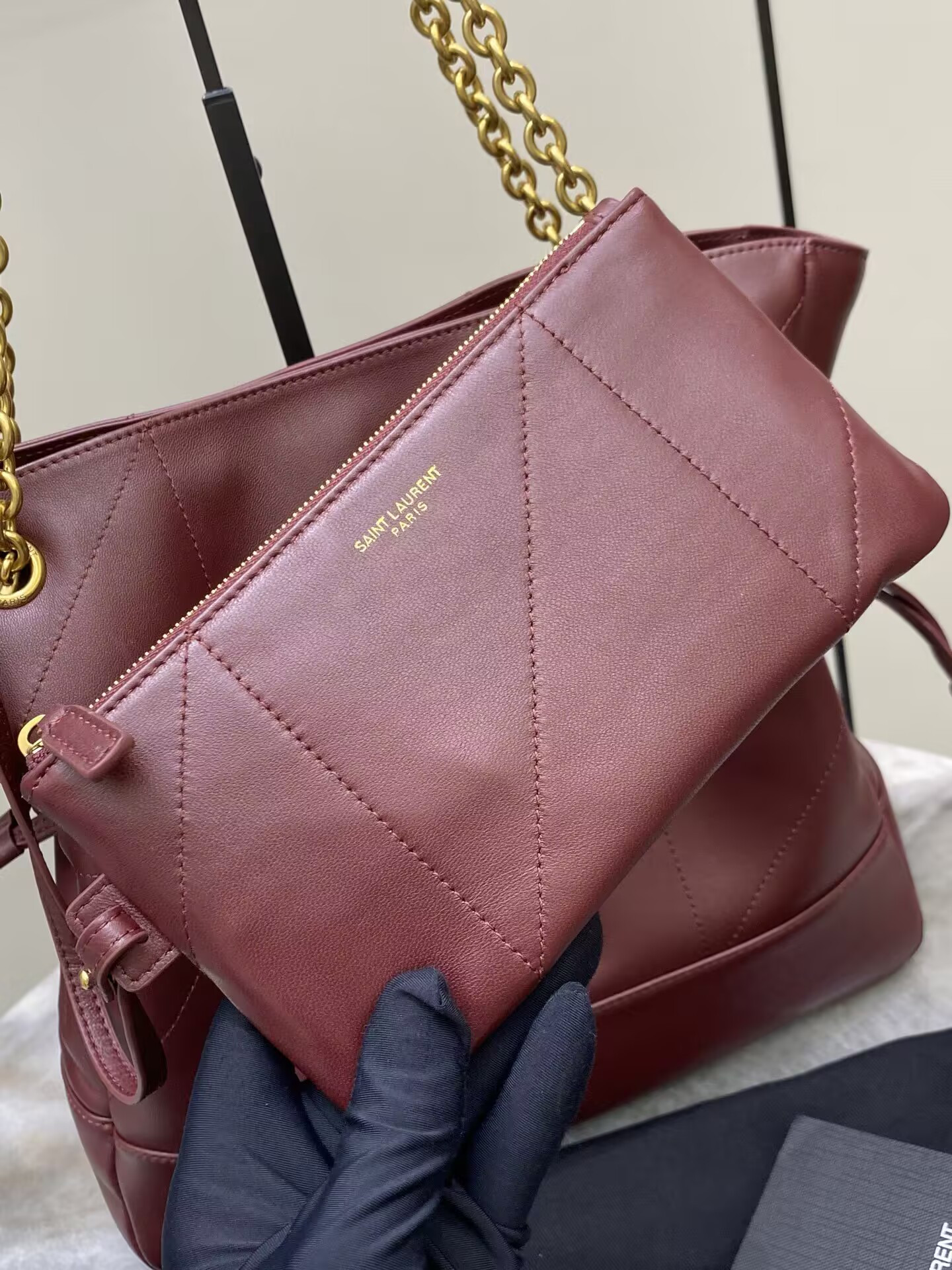 YSL JAMIE SHOPPING SMALL IN LAMBSKIN 28x29x8cm