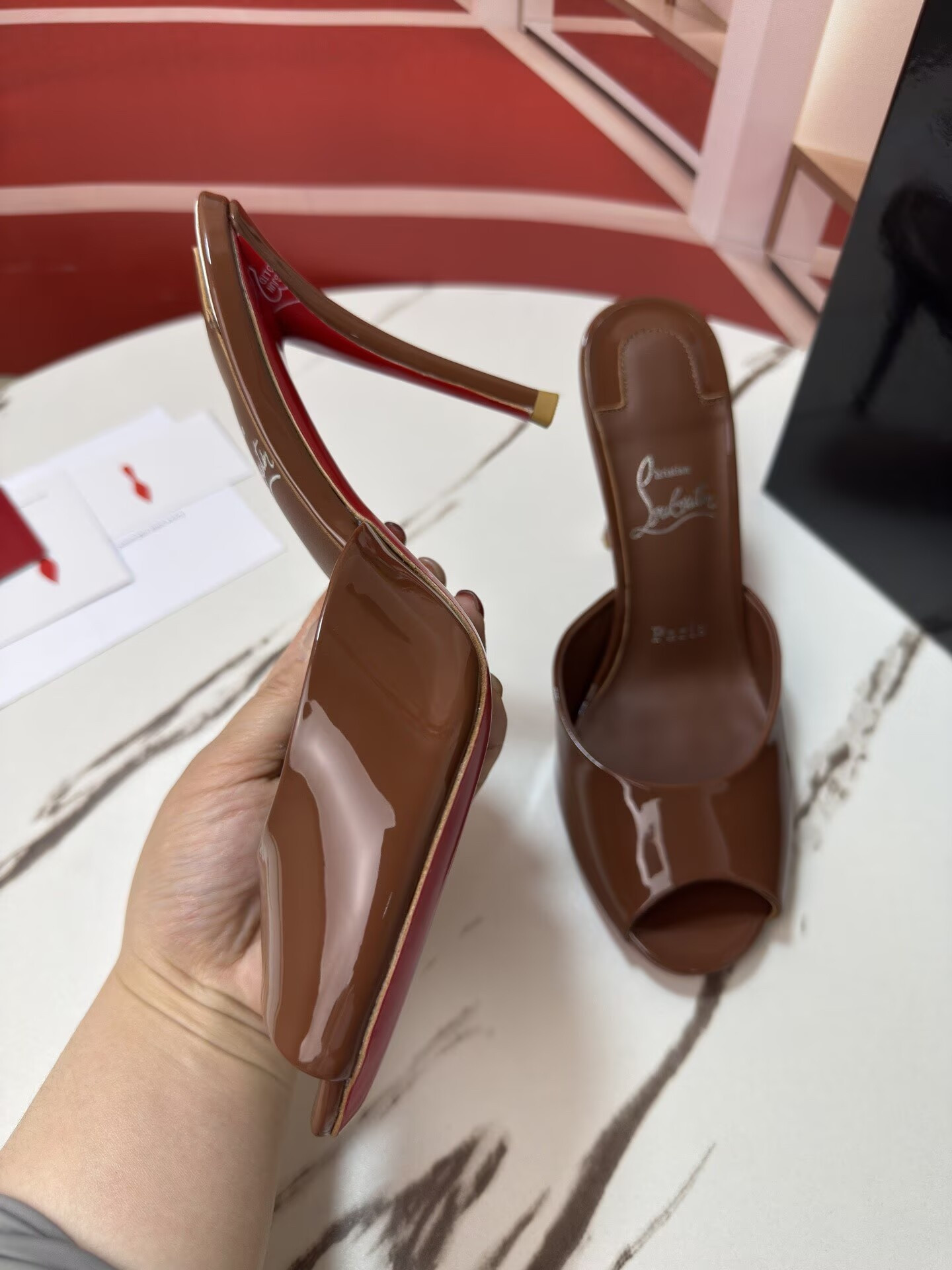 ua Chr1st1an louboutin me dolly mules 10cm heel