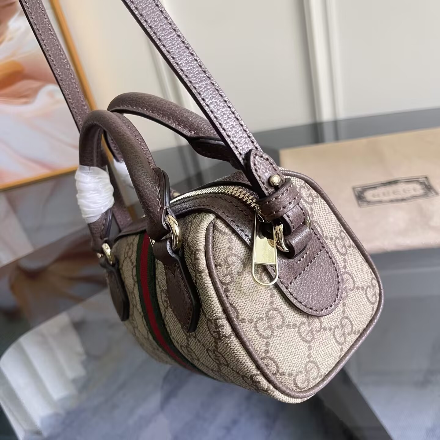 Gvc*1 ophidia mini boston bag 16x10x9cm
