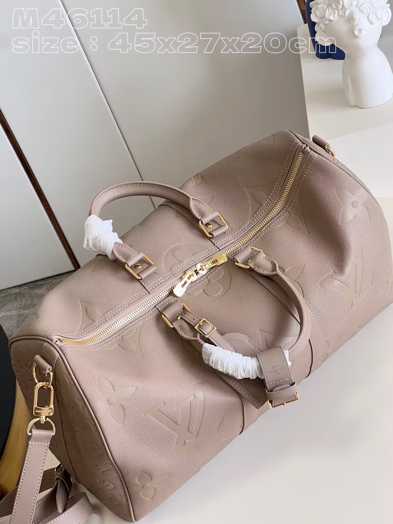 LV KEEPALL BANDOULIÈRE 45 Travel Bag M46114 27x20x45cm
