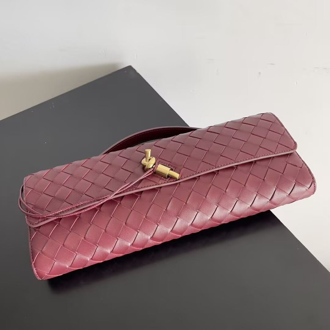 B0tt*ga Ven*ta Long Clutch Andiamo With Handle Fondant 31x13x3cm
