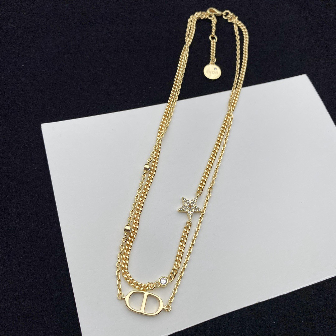D10r petit cd double necklace
