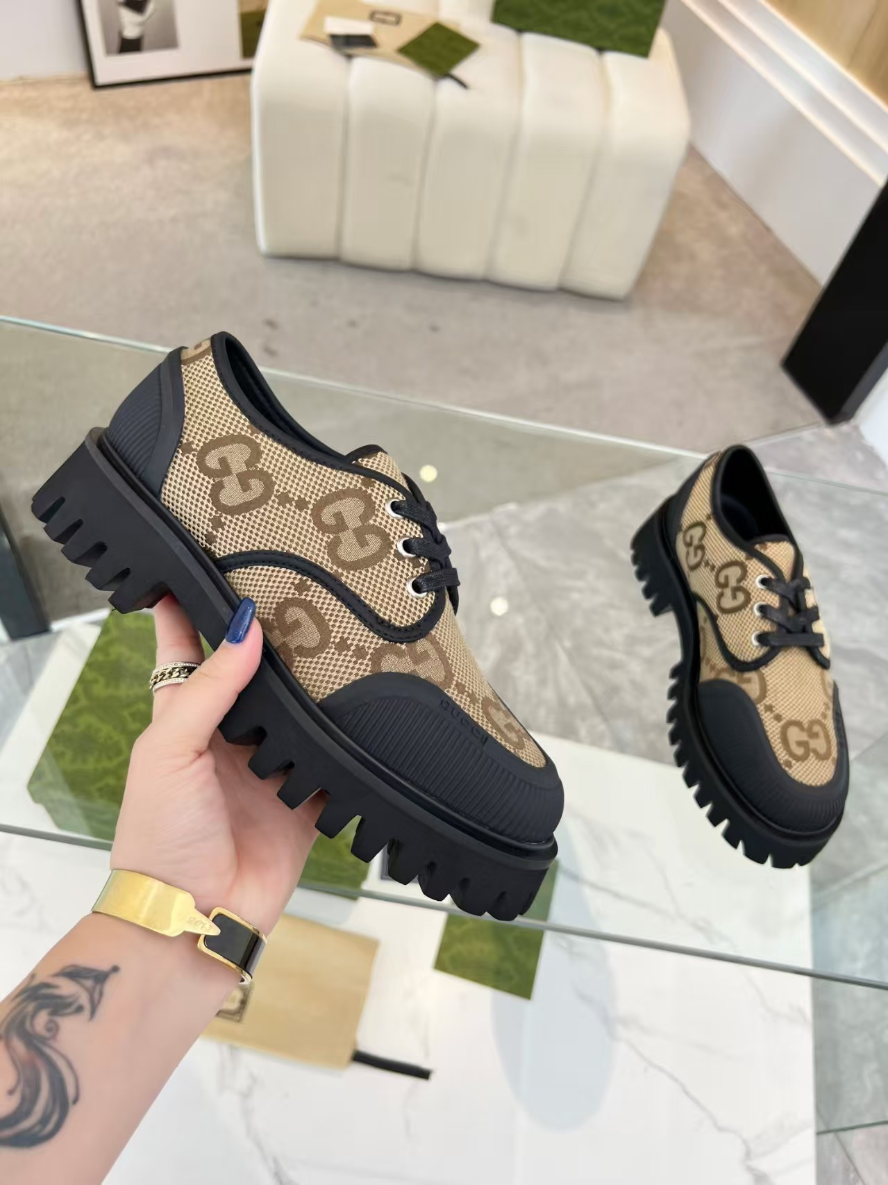 ua Gvc*1 maxi gg lace-up shoes