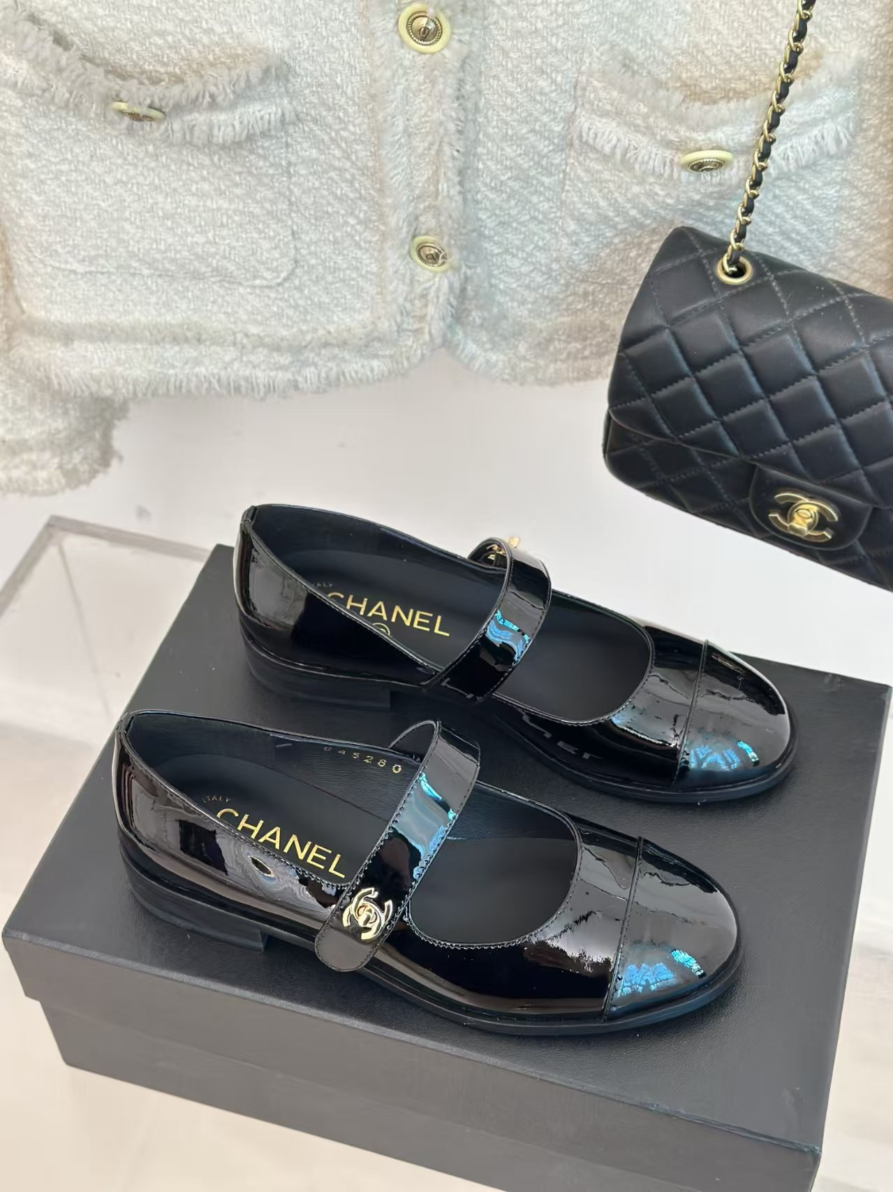 ua Ch**el patent mary janes