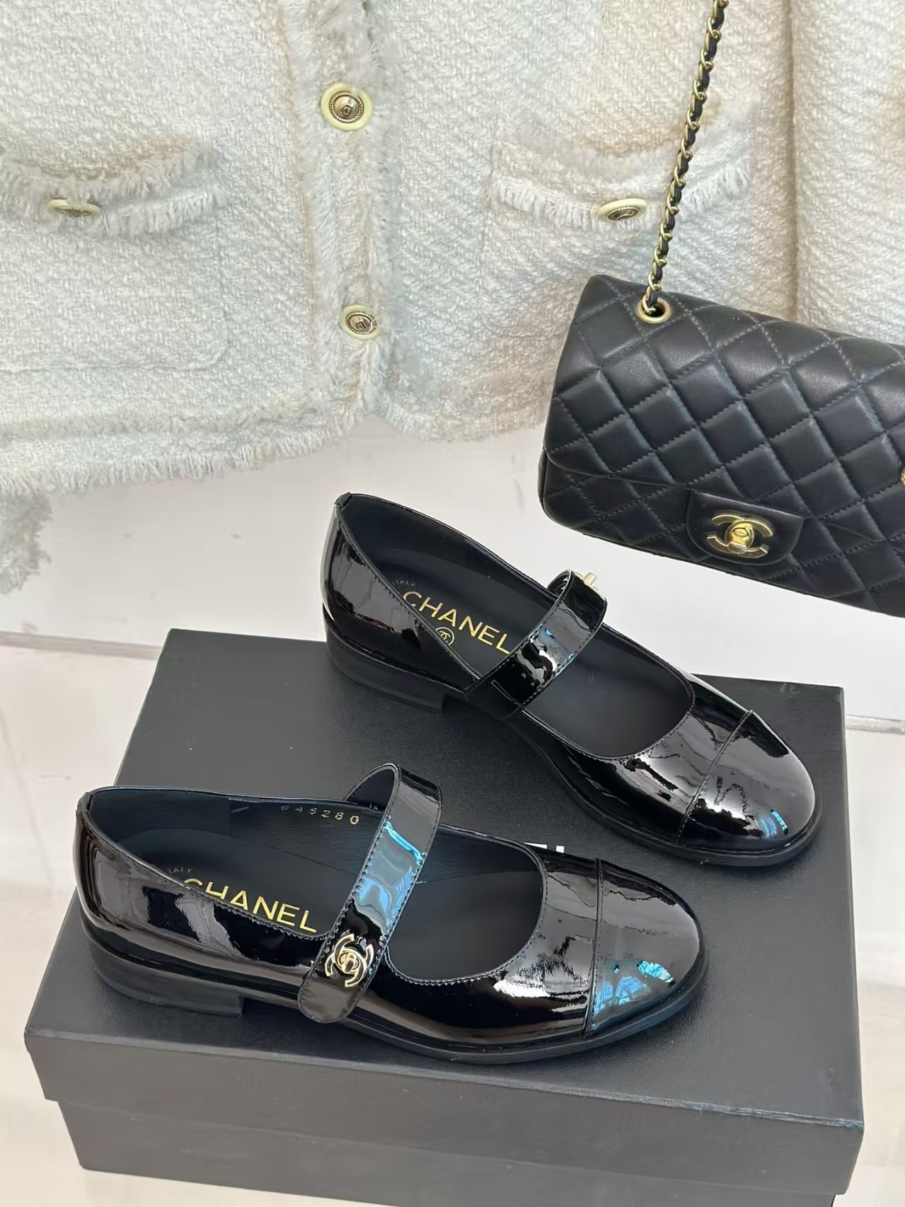 ua Ch**el patent mary janes