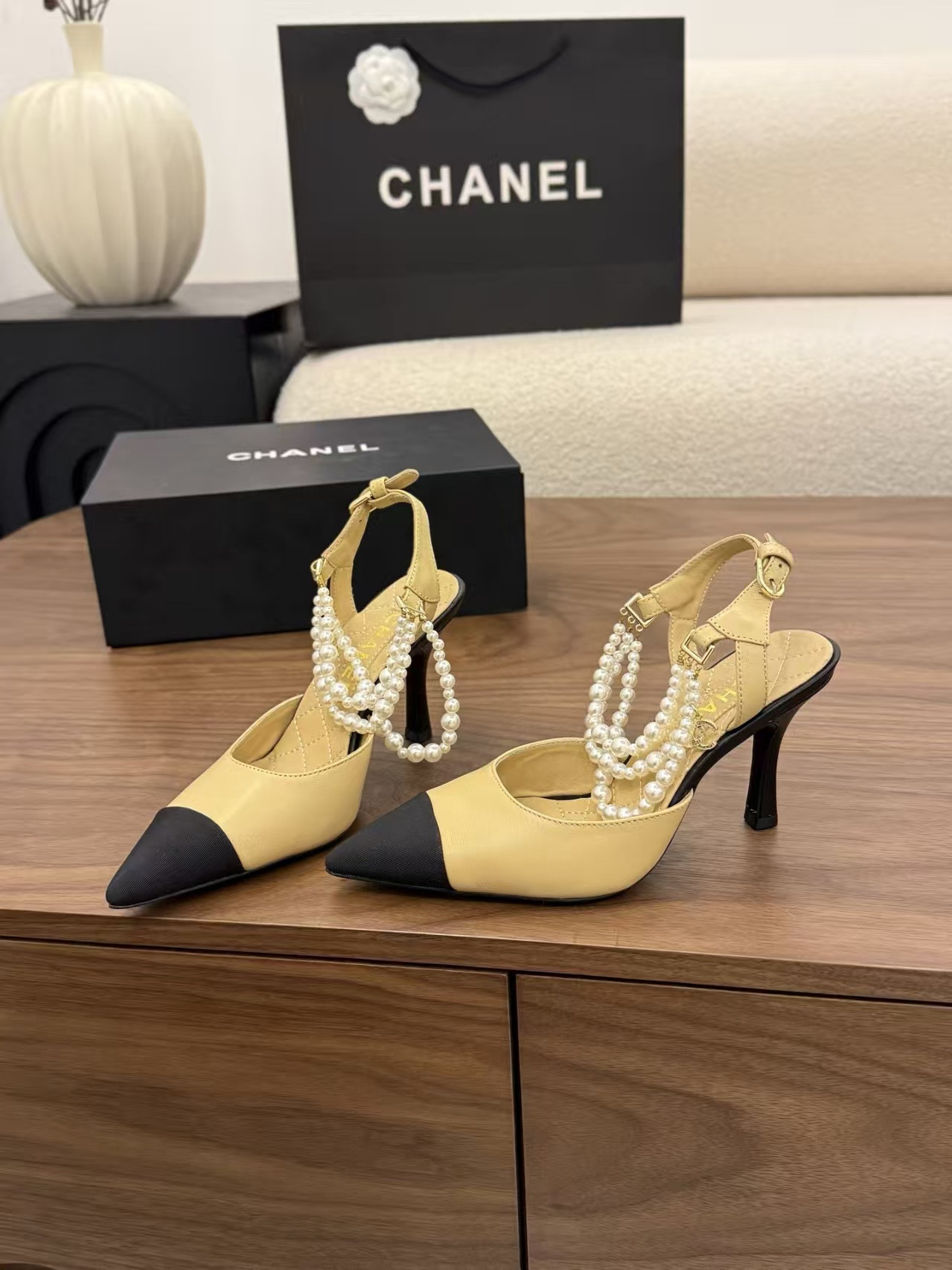 ua Ch**el slingbacks 7.5cm heel