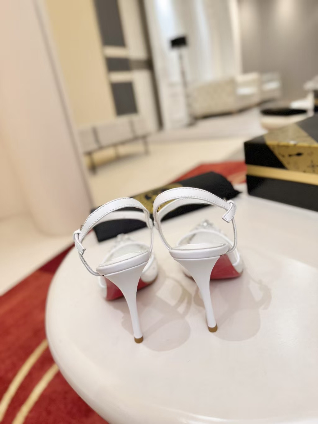 ua Chr1st1an louboutin miss z riviera strass pumps 8.5cm heel