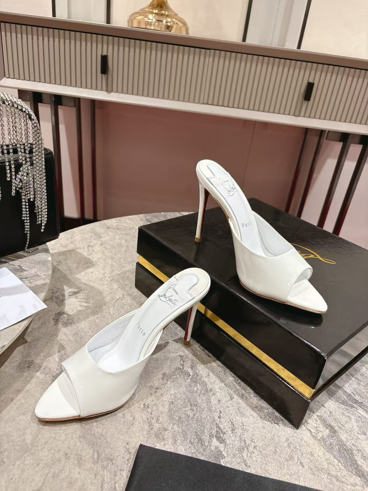 ua Chr1st1an louboutin miss z mule 10cm heel