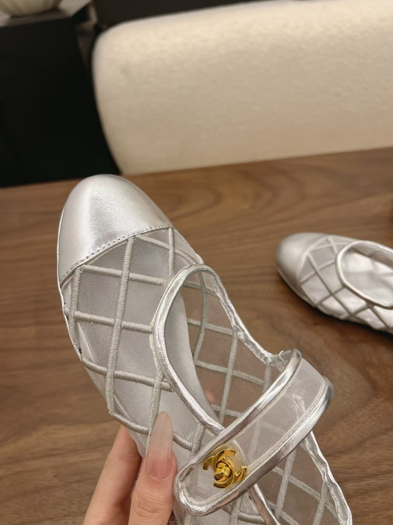 ua Ch**el mary jane ballet flats