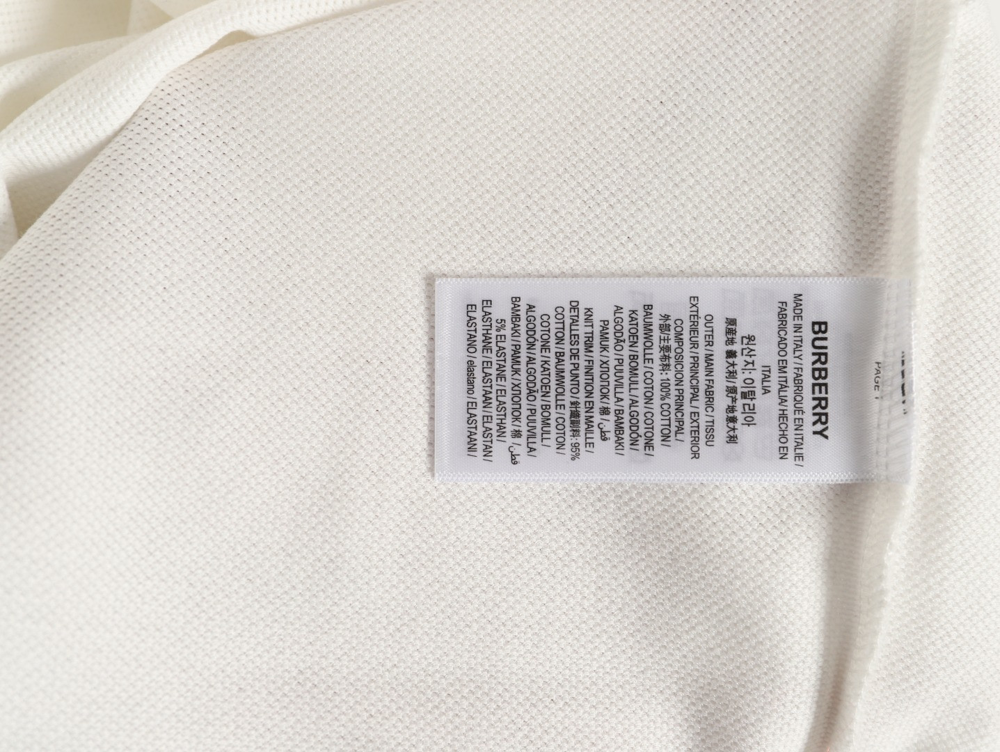 Bv*b*rry 26ss short-sleeved polo shirt