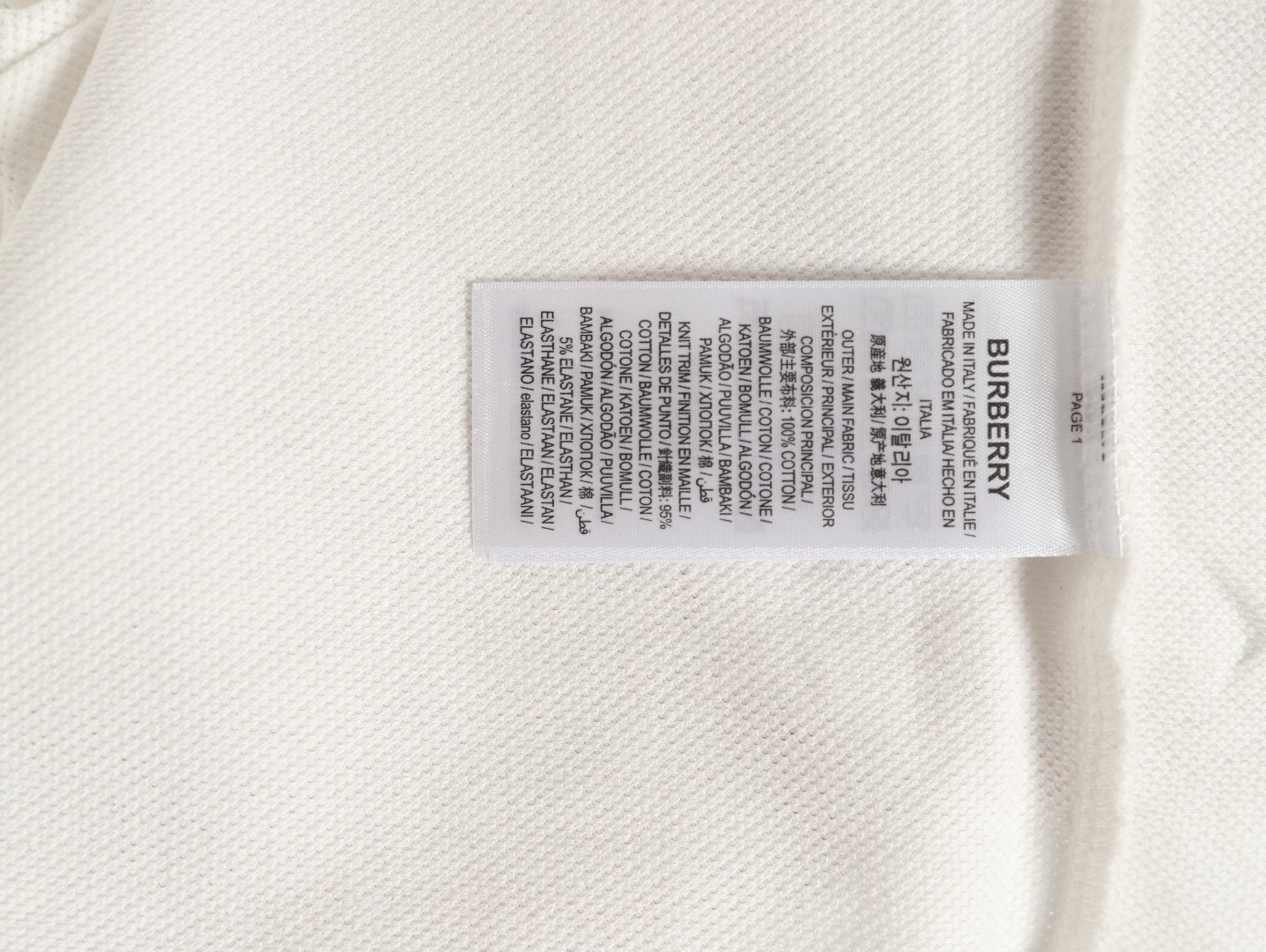 Bv*b*rry 26ss short-sleeved polo shirt