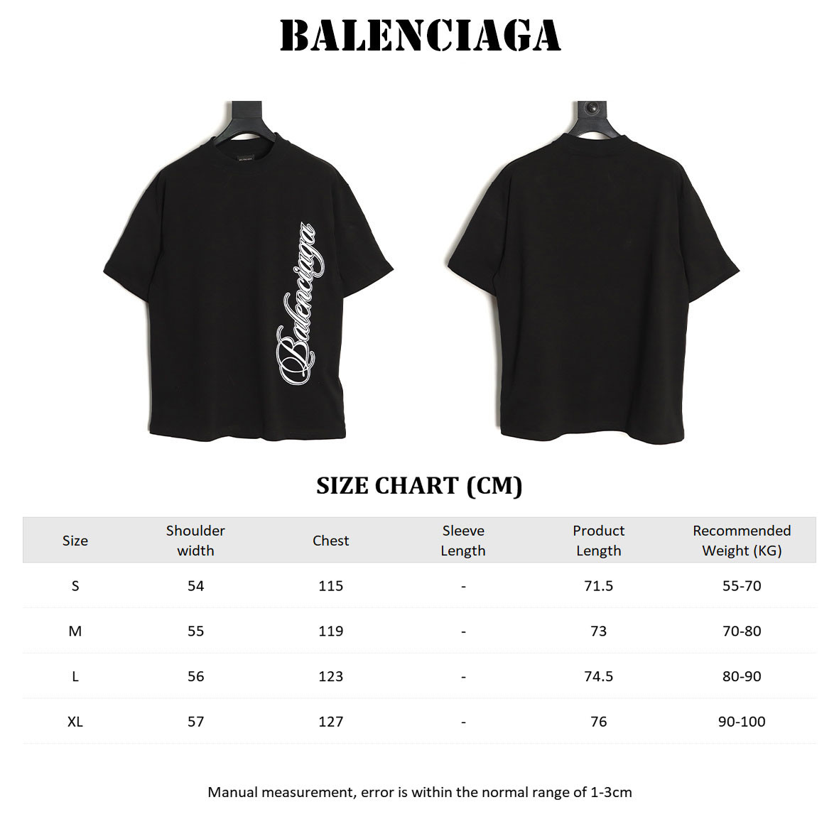 Ba1en*iaga short-sleeved t-shirt