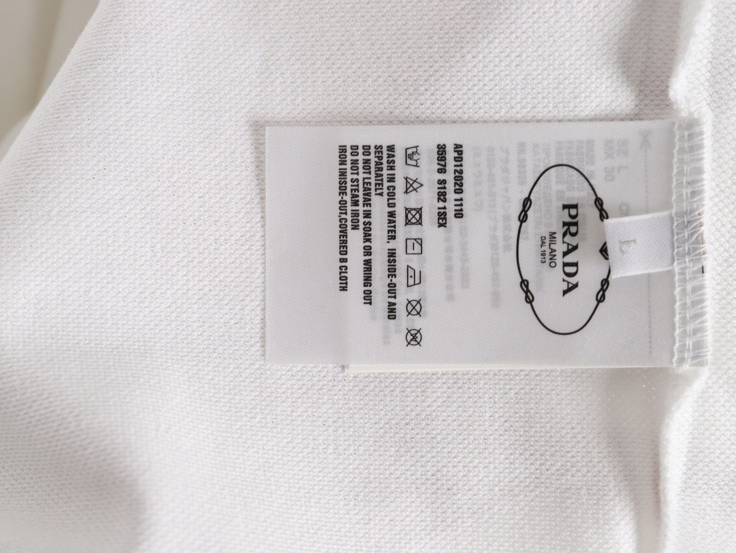 Pra*a 26ss short-sleeved polo shirt