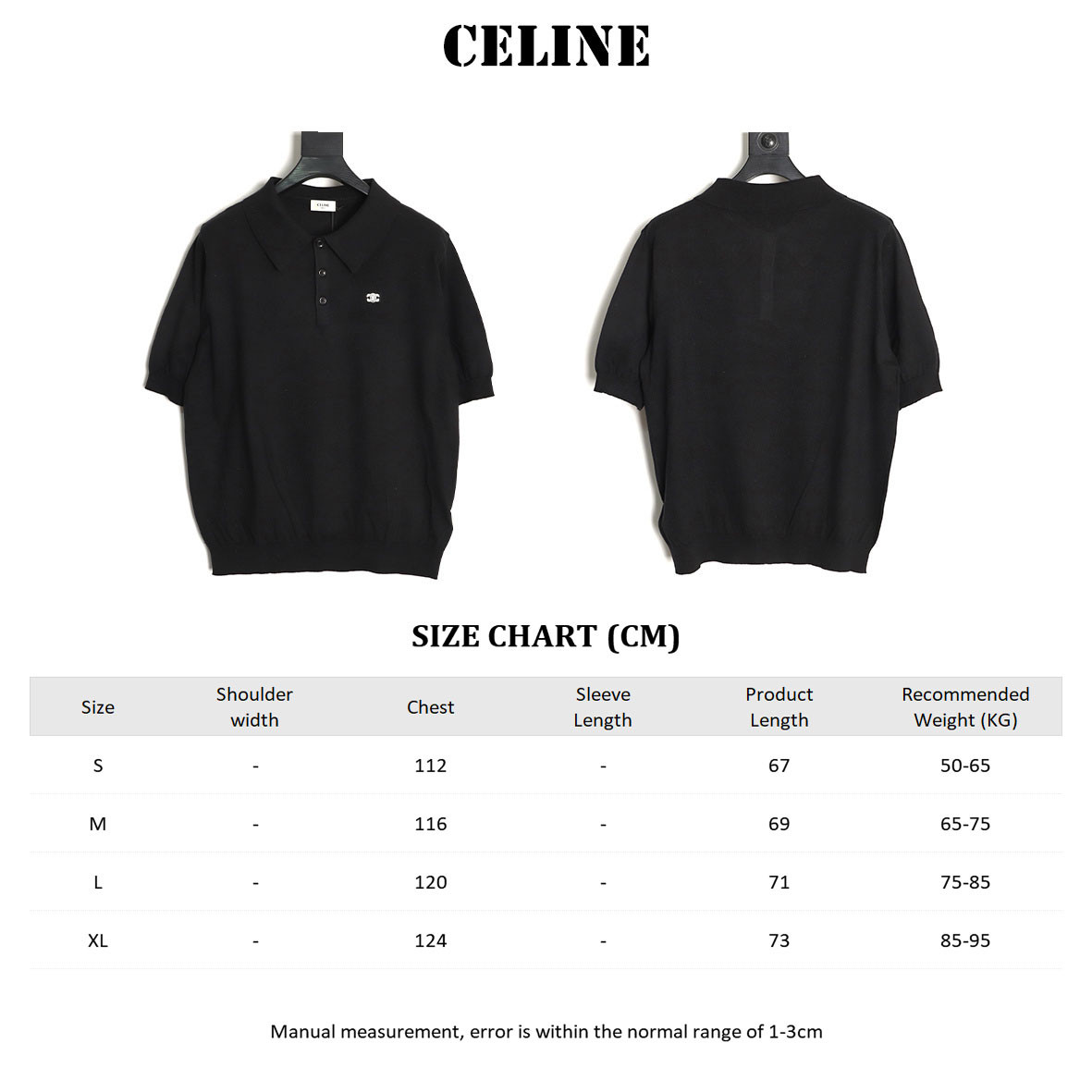 Ce1i*e short-sleeved polo shirt