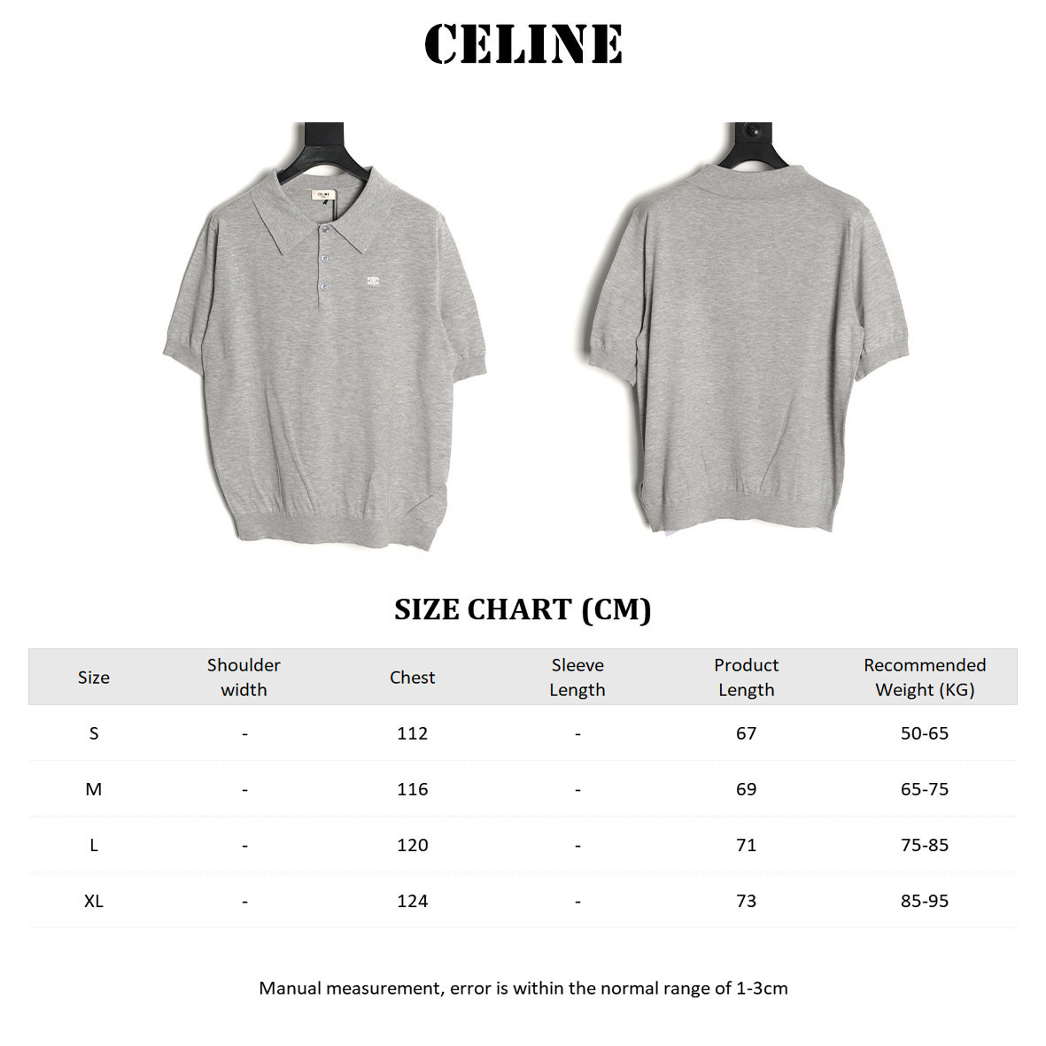 Ce1i*e short-sleeved polo shirt