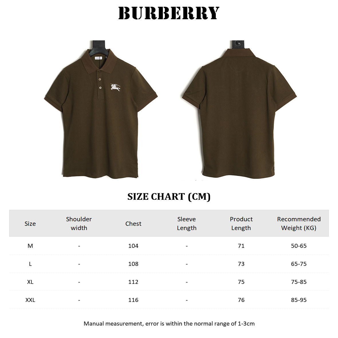 Bv*b*rry 26ss short-sleeved polo shirt