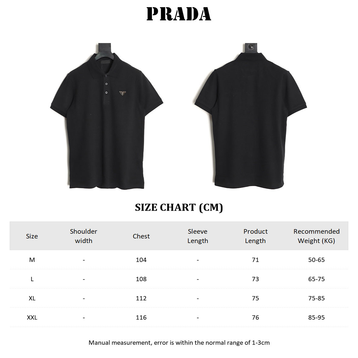 Pra*a 26ss short-sleeved polo shirt